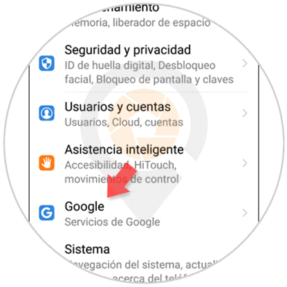 Seleccionar Google