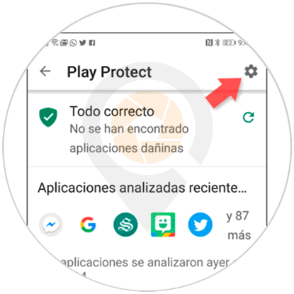Ícono de configuración